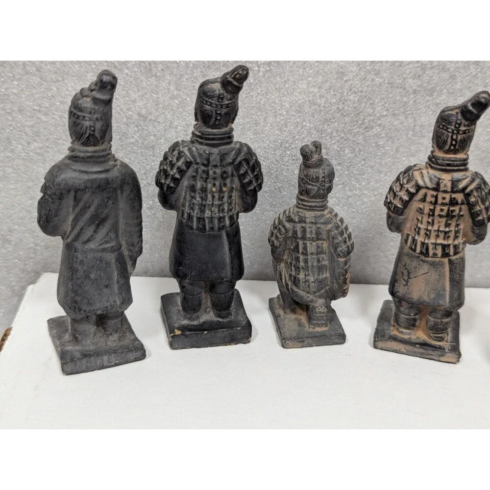 Set Of 5 Vintage Chinese Terracotta Warriors of Xian China Souvenirs